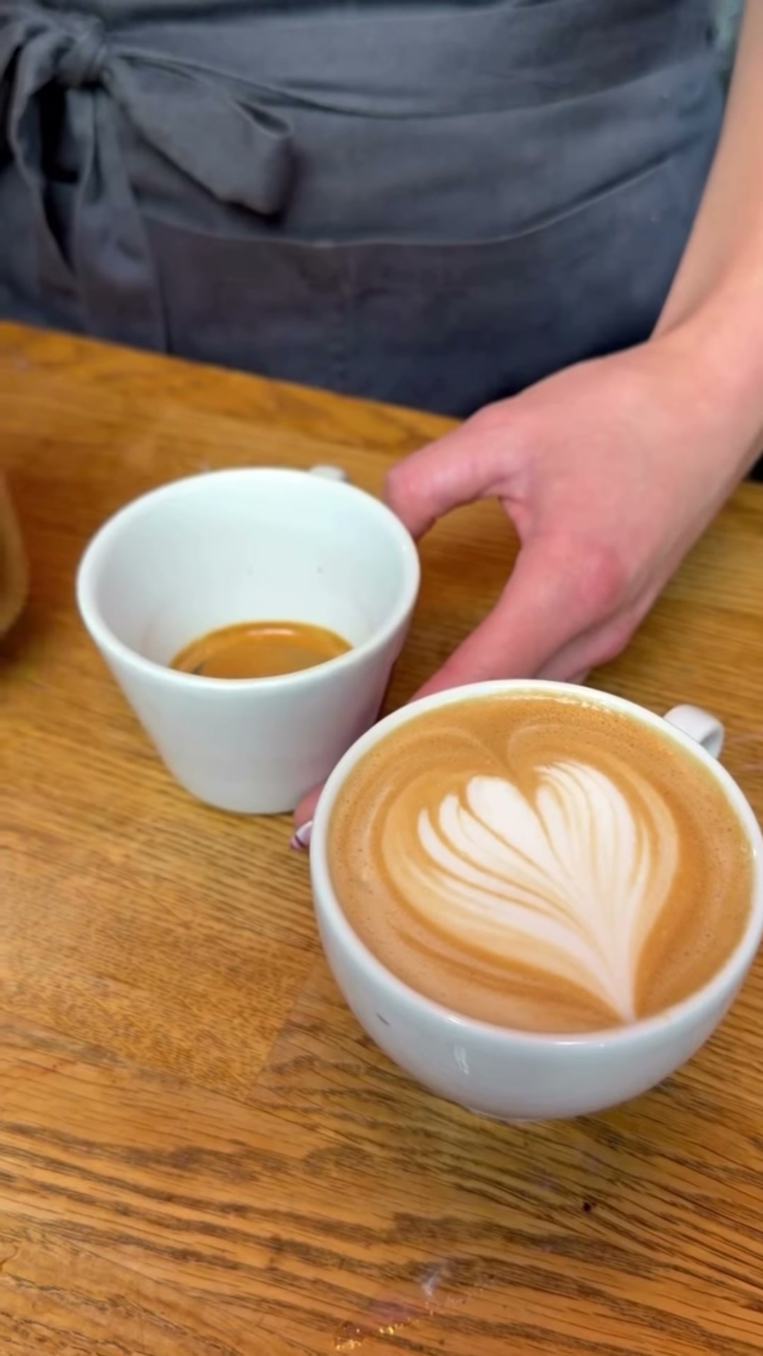 Cappuccino met latte art